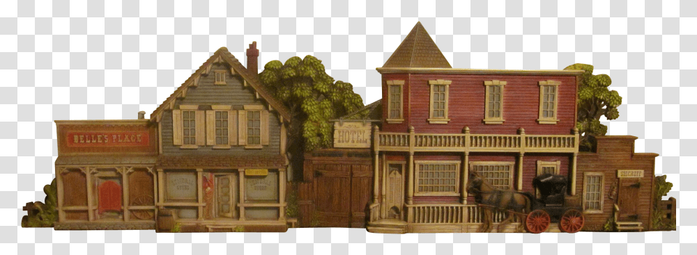 Old West Town, Building, Housing, Outdoors, Nature Transparent Png