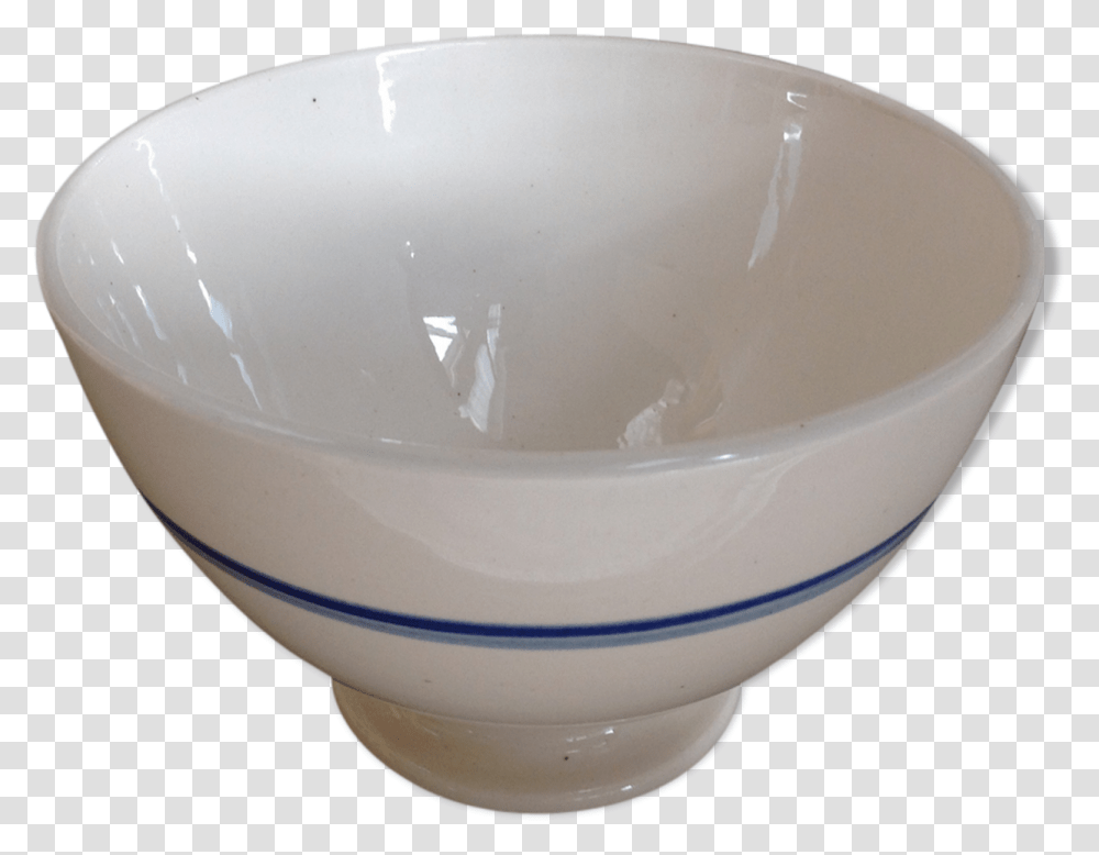 Old White Bowl With Blue Vintage 50s 60sSrc Https Bowl, Bathtub, Mixing Bowl, Soup Bowl Transparent Png