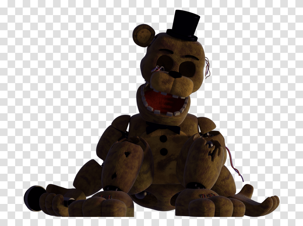 Old Withered Golden Freddy Render, Wood, Teddy Bear, Toy, Figurine Transparent Png