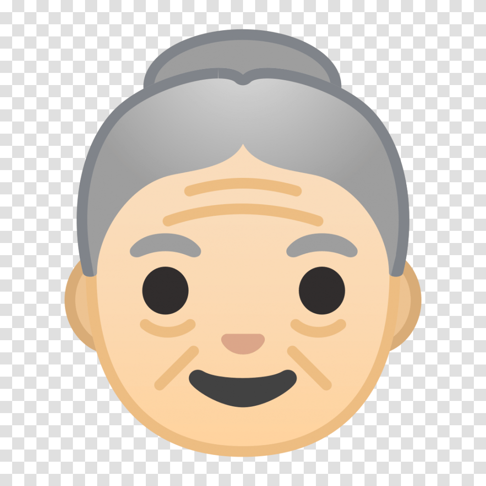 Old Woman Light Skin Tone Icon Old Woman Face Cartoon, Head, Photography, Mask Transparent Png
