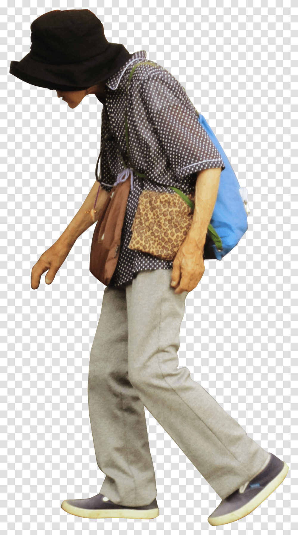 Old Woman Walking Away Nutrient Deficiency Related Chronic Disease, Person, Sleeve, Accessories Transparent Png