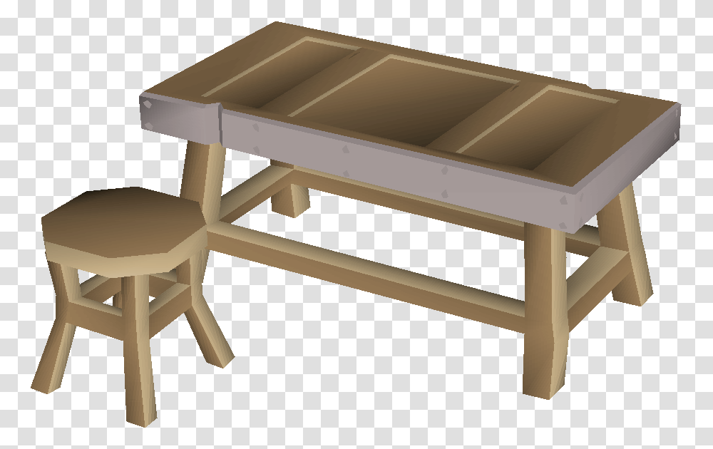 Old Wood Frame Coffee Table, Furniture, Tabletop, Bench Transparent Png