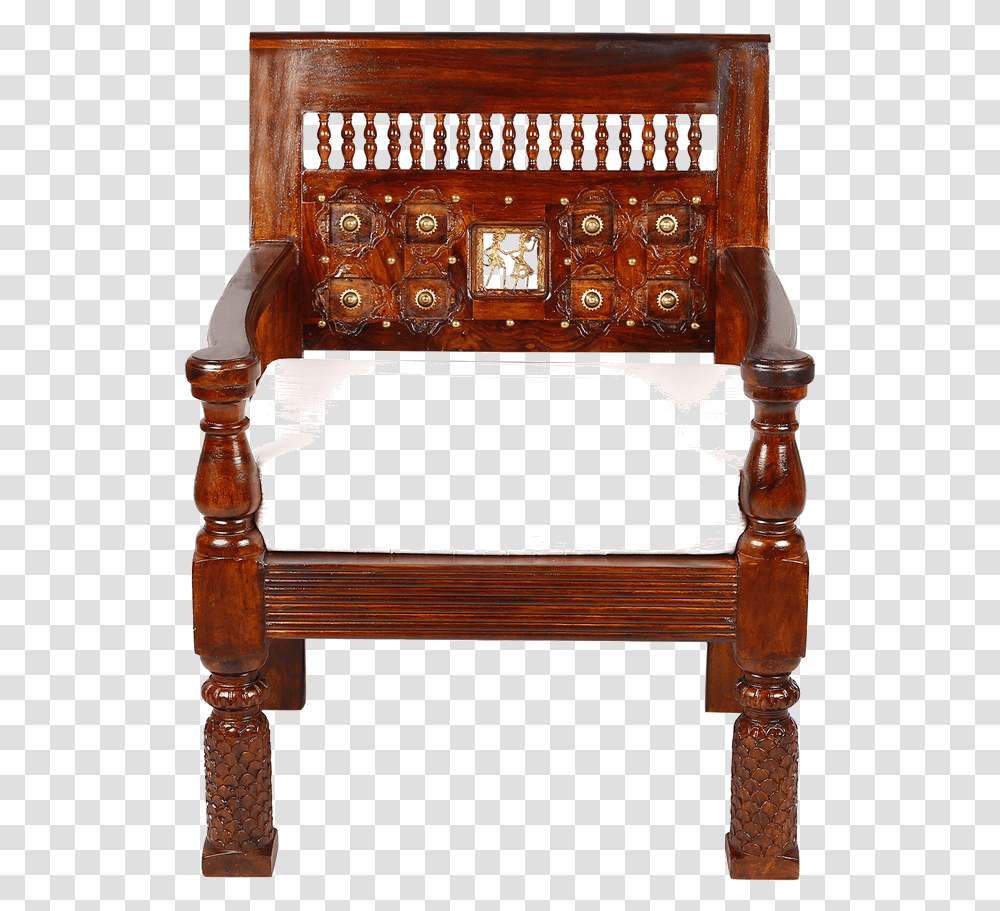 Old Wood Frame Throne, Furniture, Chair, Tabletop, Cabinet Transparent Png