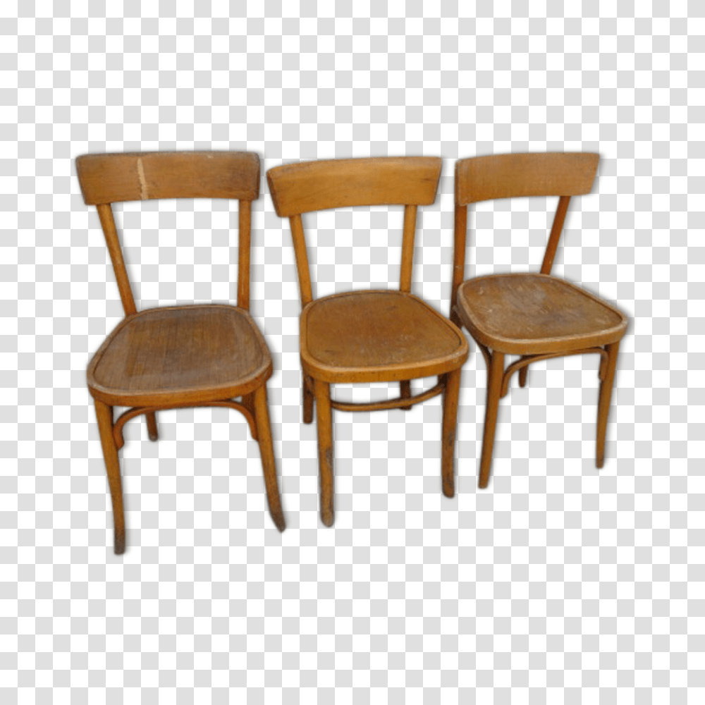 Old Wooden Bistro Chairs, Furniture, Armchair, Dining Table Transparent Png