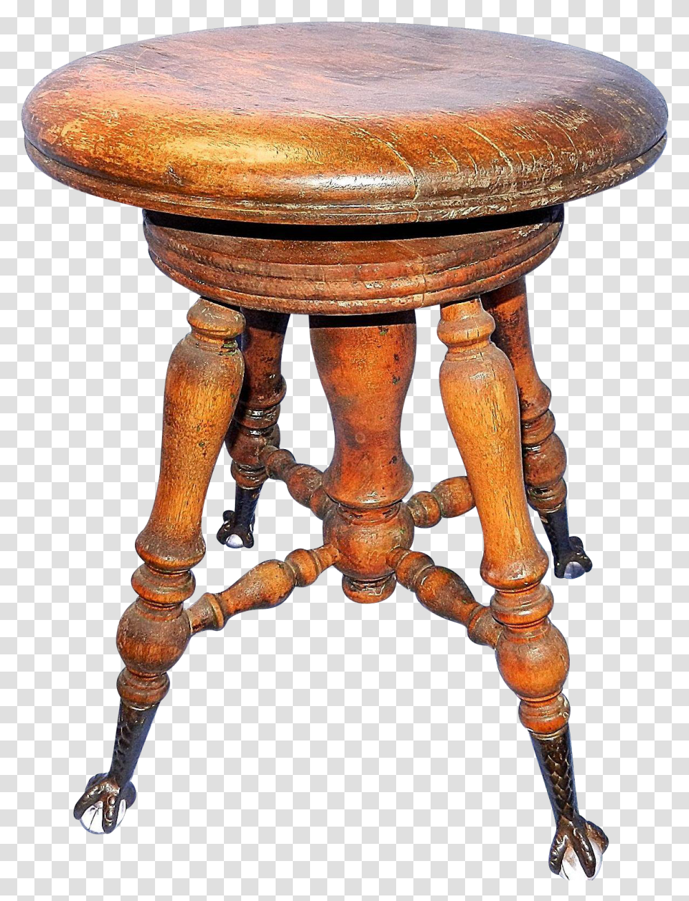 Old Wooden Stool, Furniture, Bar Stool, Fungus Transparent Png