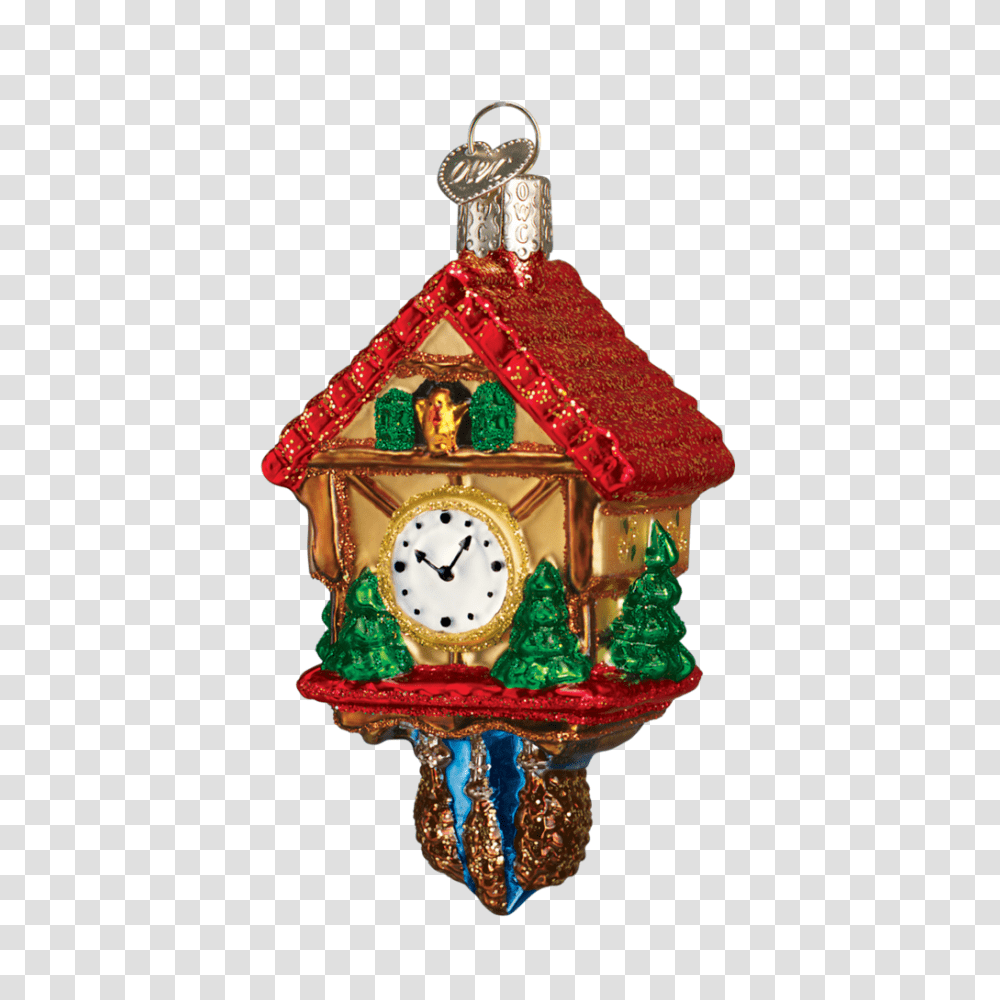 Old World Christmas Cuckoo Clock Lavender Pond Farm, Analog Clock, Clock Tower, Architecture, Building Transparent Png