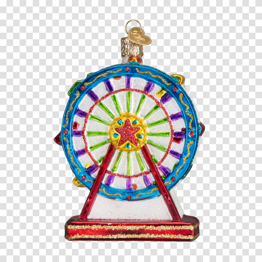 Old World Christmas Ferris Wheel Ornament Scissortail Gifts, Amusement Park, Carnival, Crowd, Theme Park Transparent Png