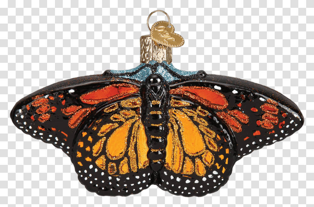 Old World Christmas Monarch Butterfly Glass Ornament Christmas Ornament, Insect, Invertebrate, Animal, Cross Transparent Png