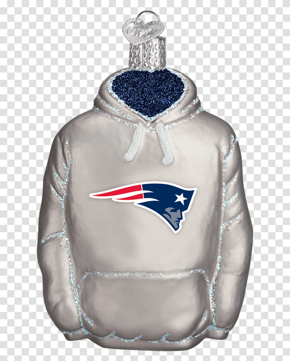 Old World Christmas New England Patriots Hoodie Ornament New England Patriots, Apparel, Sweatshirt, Sweater Transparent Png