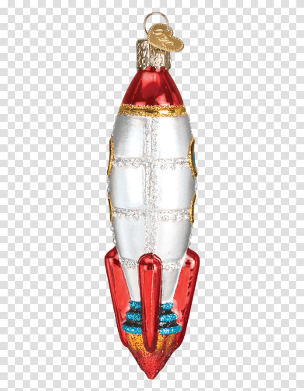 Old World Christmas Rocket Space Ship Ornament Tediore Guns Background, Crystal, Building, Home Decor Transparent Png