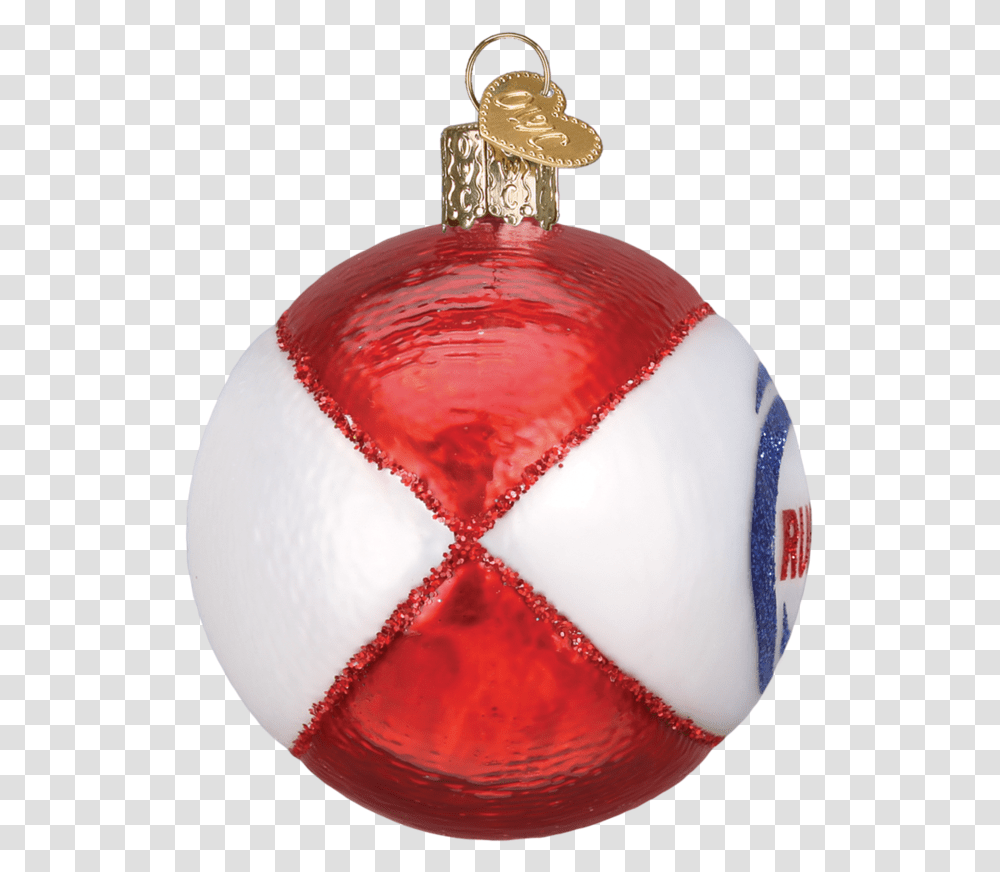 Old World Christmas Rugby Ball Ornament, Sphere, Lamp, Accessories, Accessory Transparent Png