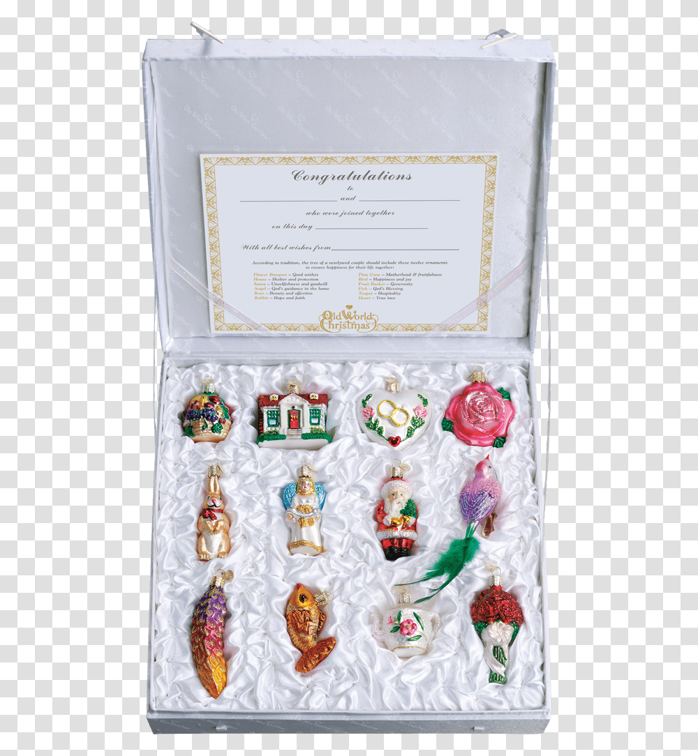 Old World Christmas Wedding Collection Ornament Box, Nature, Outdoors, Sweets, Food Transparent Png
