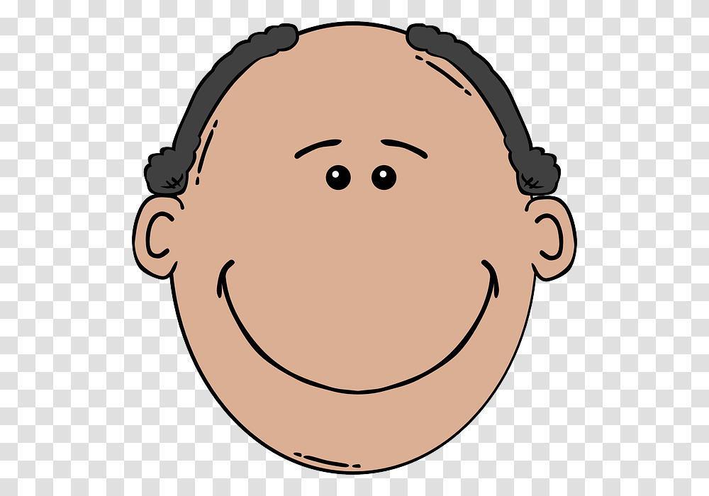 Old World People Happy Man Faces Face Cartoon Bald Clipart, Food, Head, Label Transparent Png