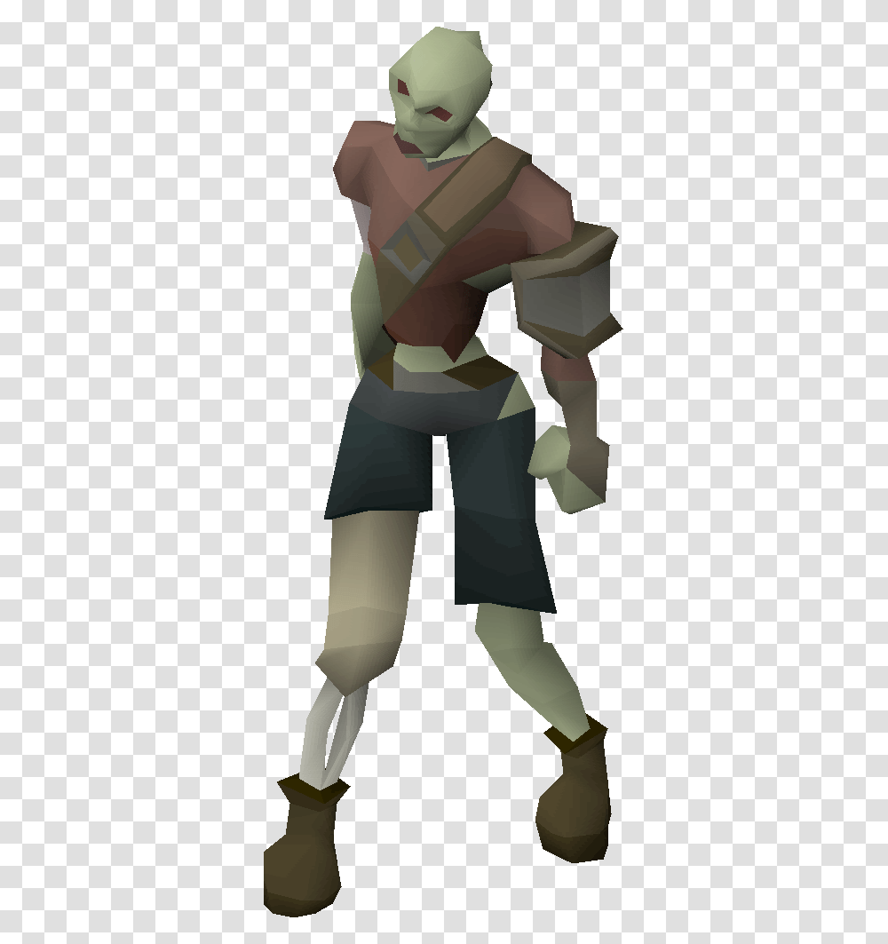 Old Zombie Model Osrs, Apparel, Shorts, Person Transparent Png