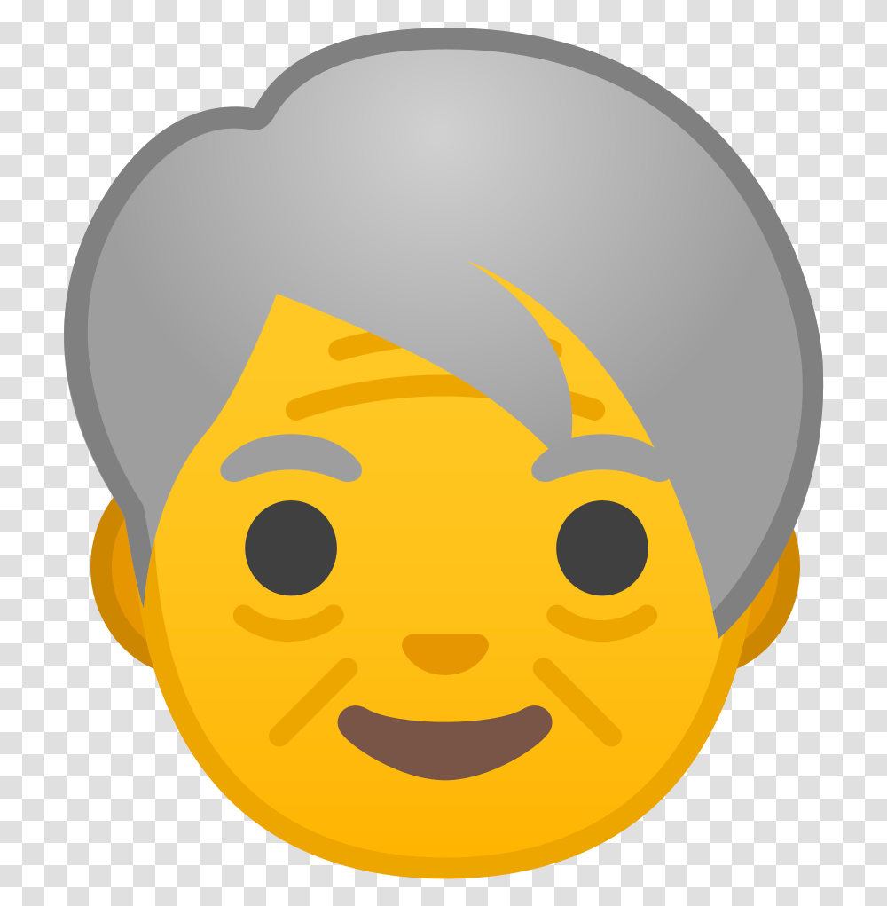 Older Adult Icon Old Woman Emojis, Apparel, Bathing Cap, Hat Transparent Png