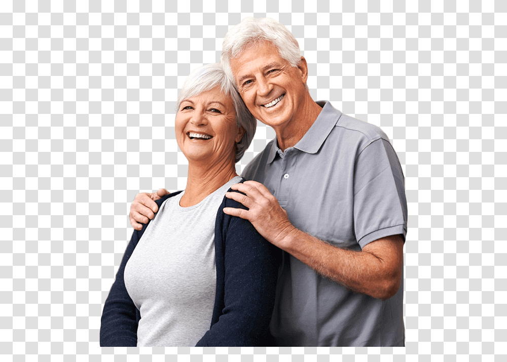 Older Couple With Healthy Beautiful Smiles Grandparent, Person, Human, Senior Citizen, Face Transparent Png