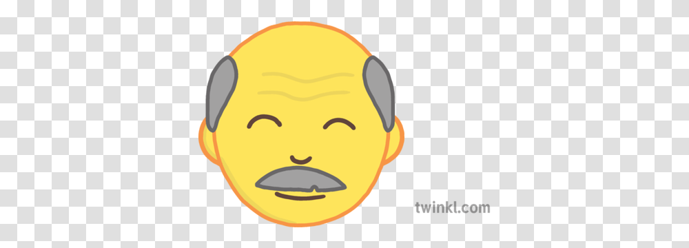 Older Man Face People Emoji Story Book Differentiated Cartoon, Head, Label, Text Transparent Png