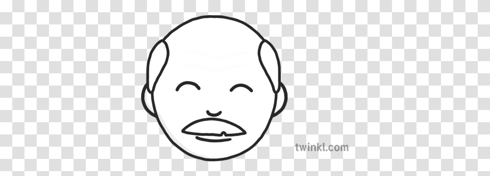 Older Man Face People Emoji Story Book Differentiated Illustration, Stencil, Head, Art, Baseball Cap Transparent Png