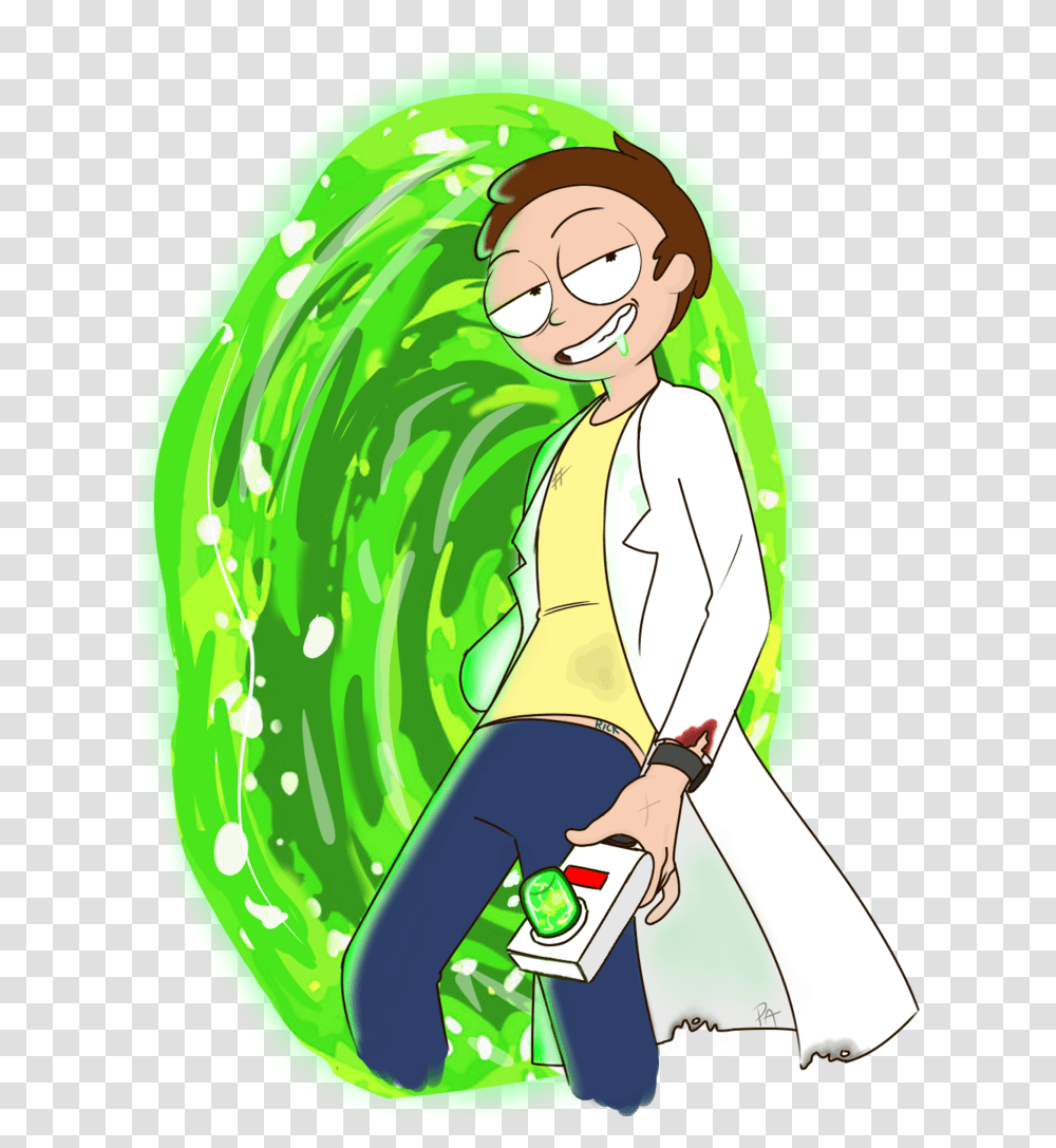 Older Morty Looking More And Like Rick Marvelous, Art, Graphics, Drawing, Glasses Transparent Png