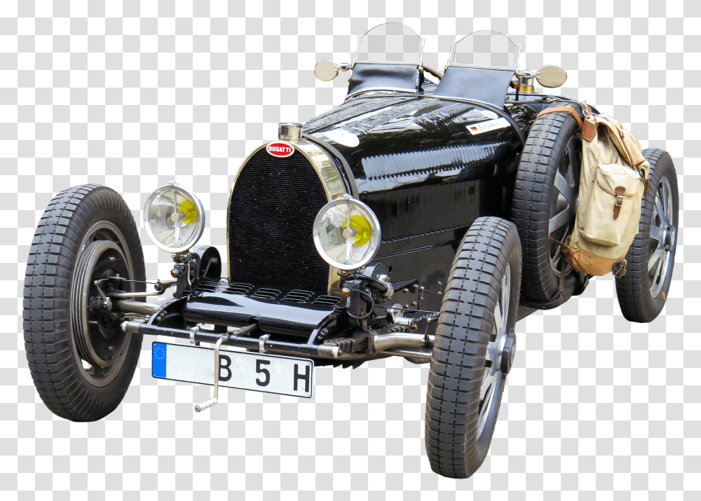 Oldtimer Automotive Bugatti Isolated Classic Old Race Car, Hot Rod, Vehicle, Transportation, Tire Transparent Png