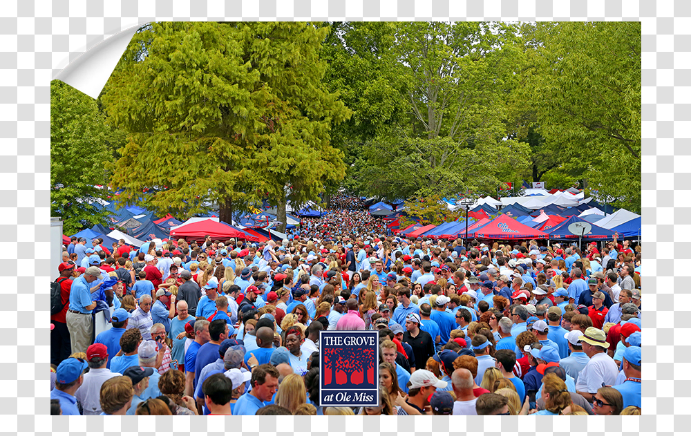 Ole Miss Rebels The Grove, Audience, Crowd, Person, Human Transparent Png