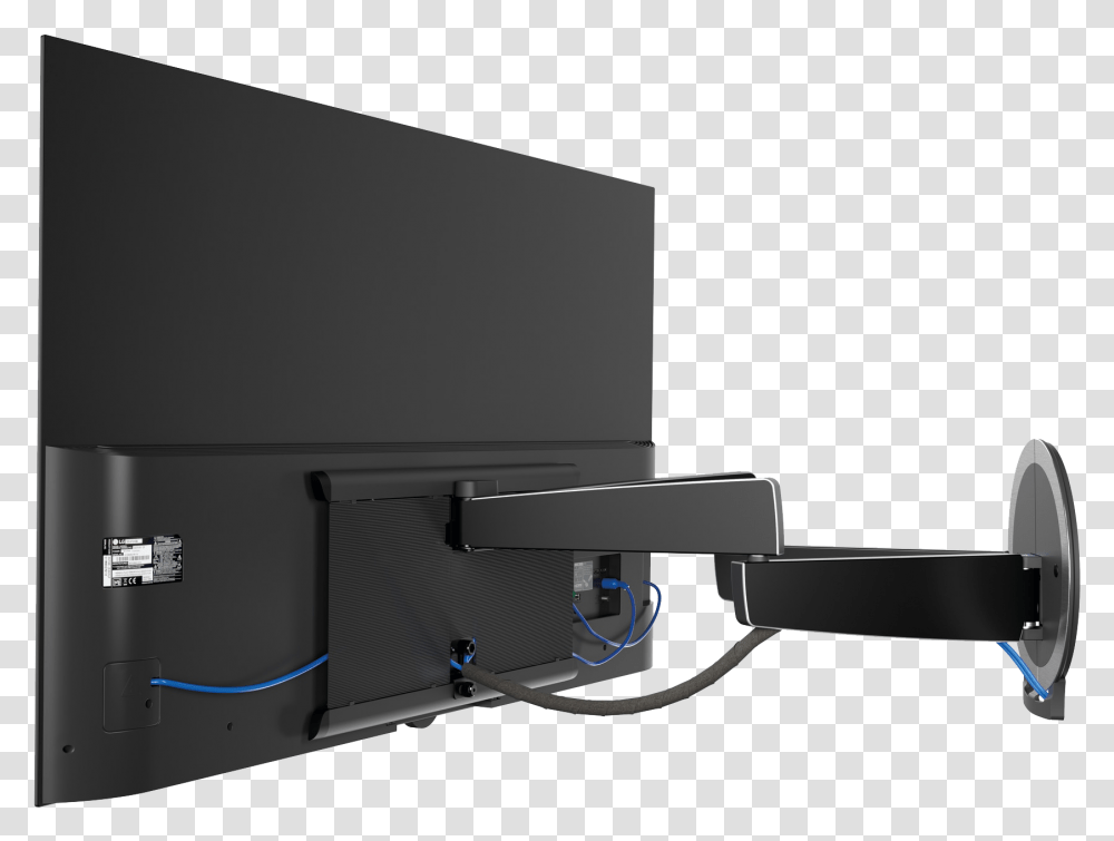 Oled Tv Wall Mount, Electronics, Monitor, Screen, Display Transparent Png