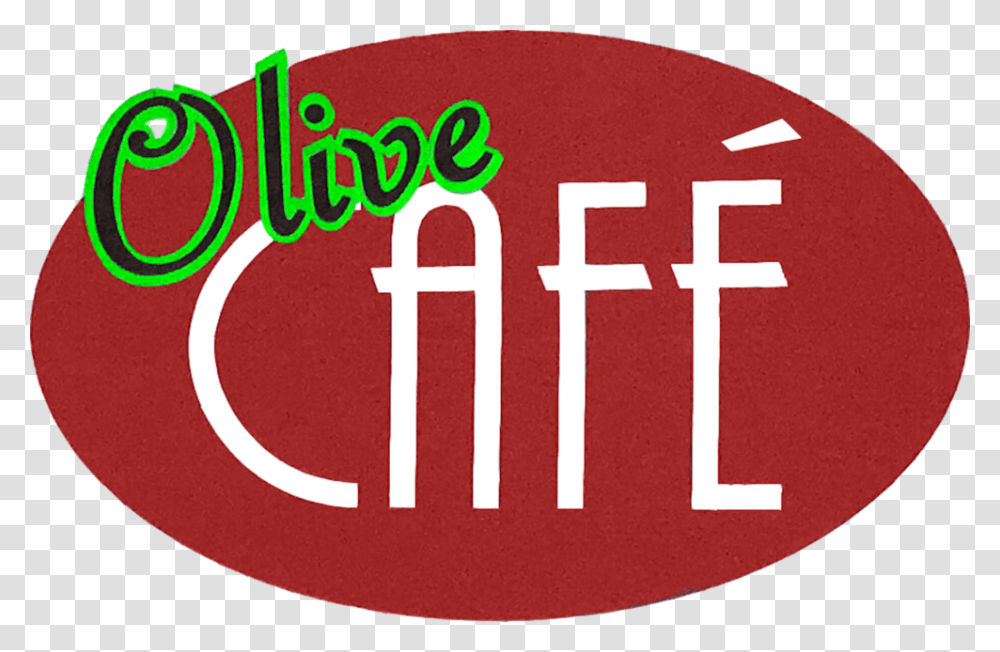 Olive Cafe Oval Logo Cut Out Best New 1 Circle, Trademark, Word Transparent Png