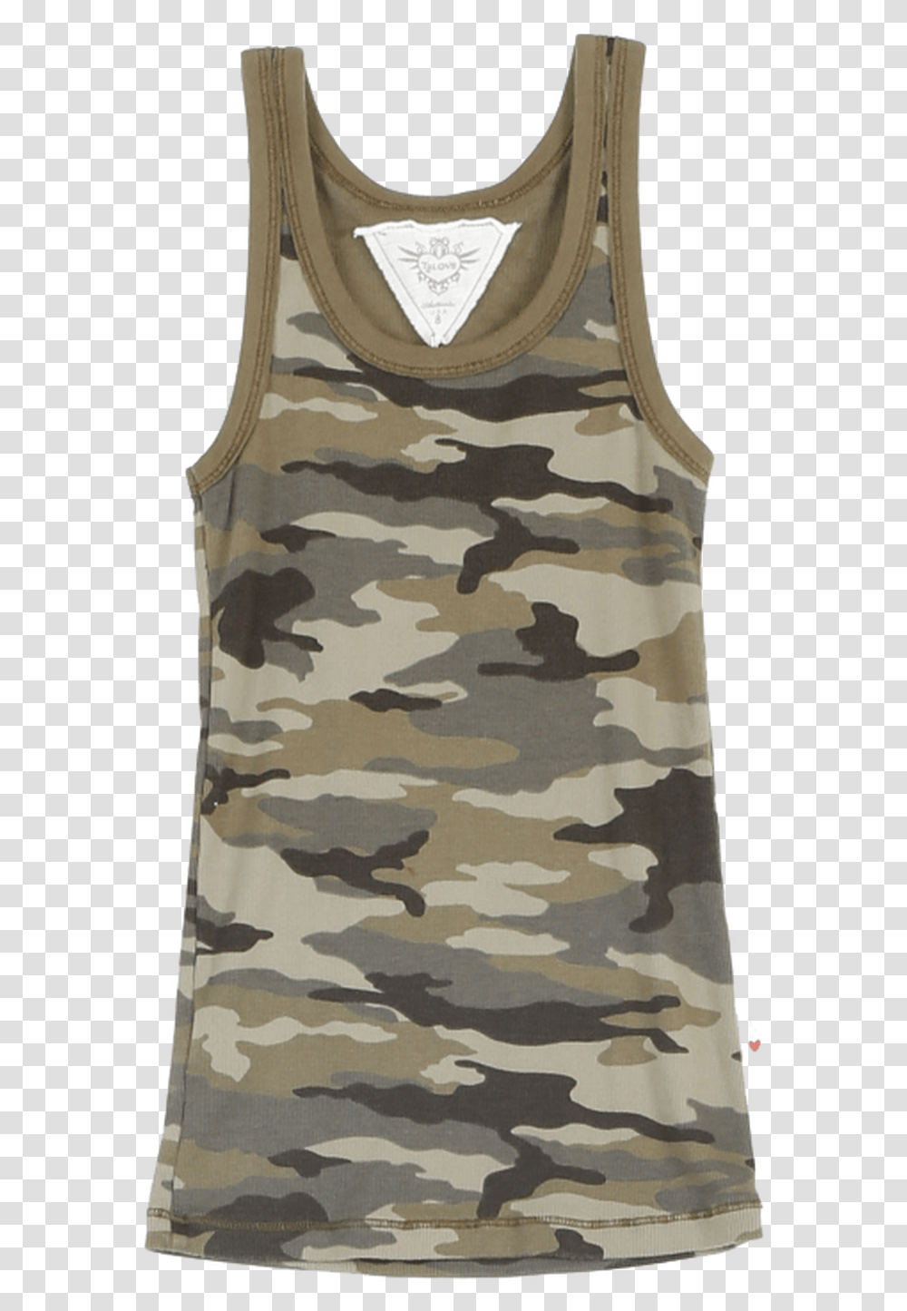 Olive Camo Print Modal Lycra Beater Tank Vest, Military Uniform, Apparel, Camouflage Transparent Png