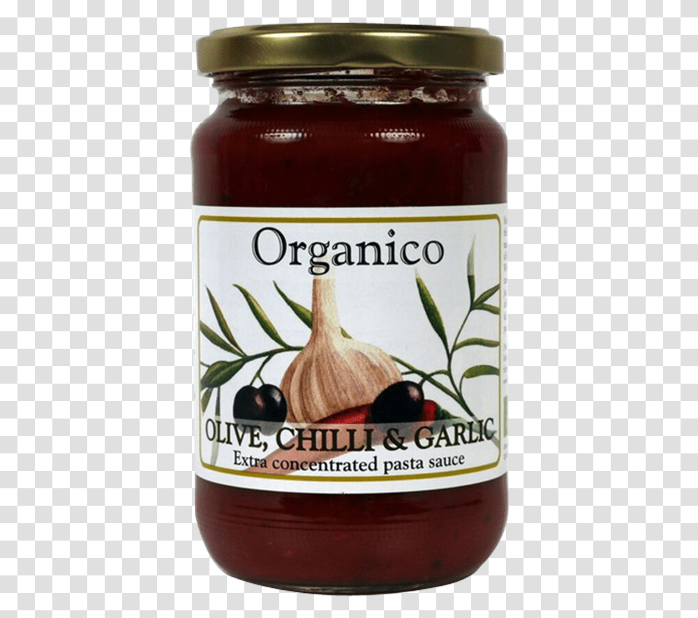 Olive Chilli And Garlic Pasta Sauce Elephant Garlic, Food, Label, Beer Transparent Png