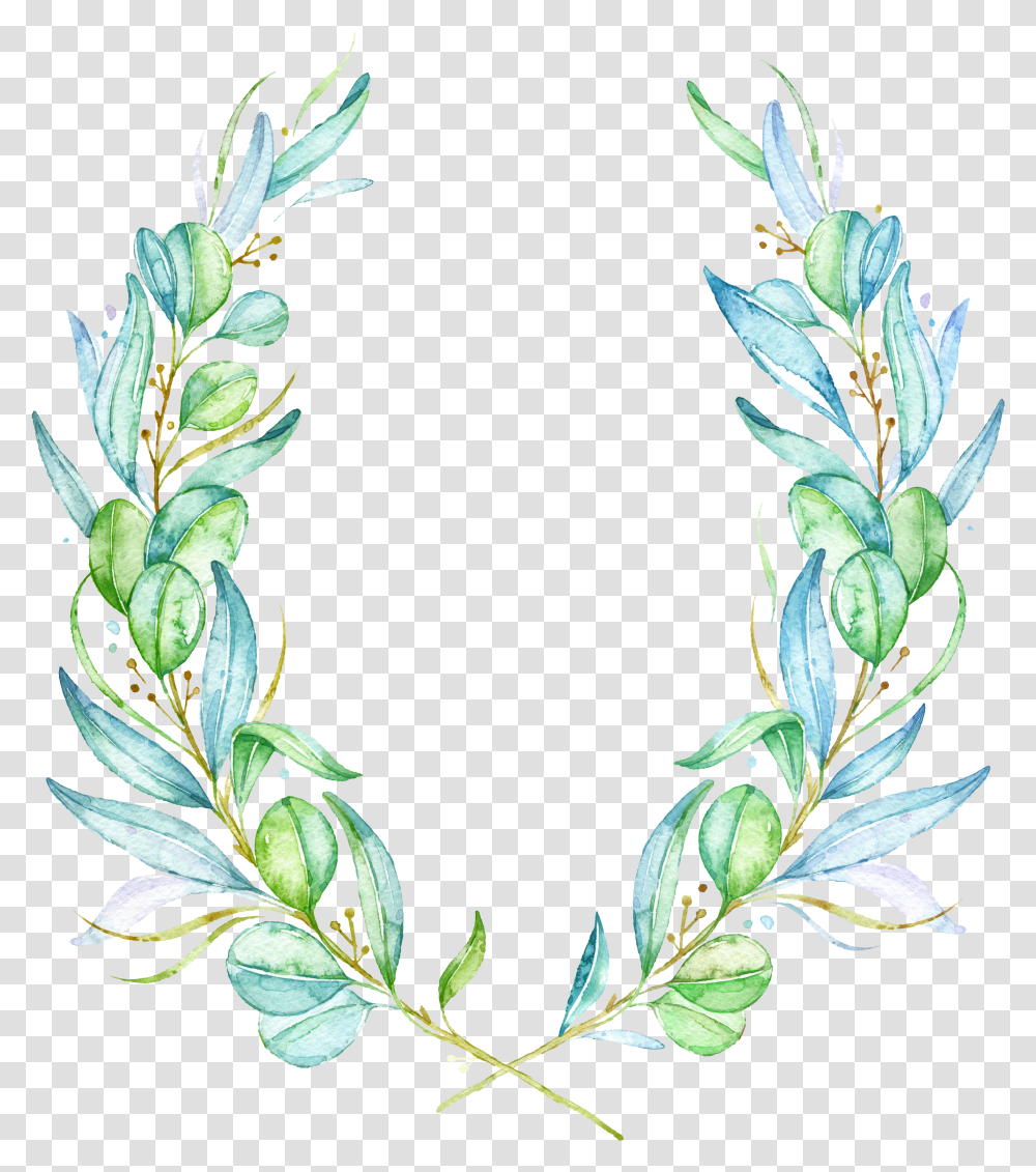 Olive Clipart Watercolour Watercolor Painting Leaves And Flowers Transparent Png