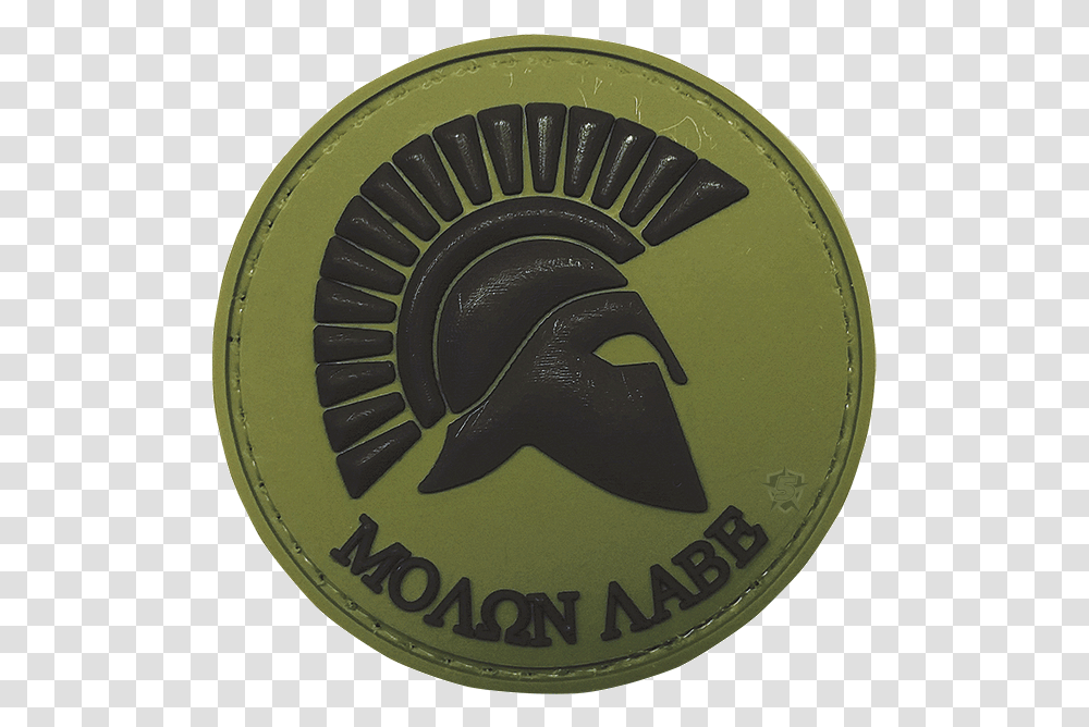 Olive Drab Molon Labe Morale Patch Molon Labe, Logo, Symbol, Trademark, Badge Transparent Png