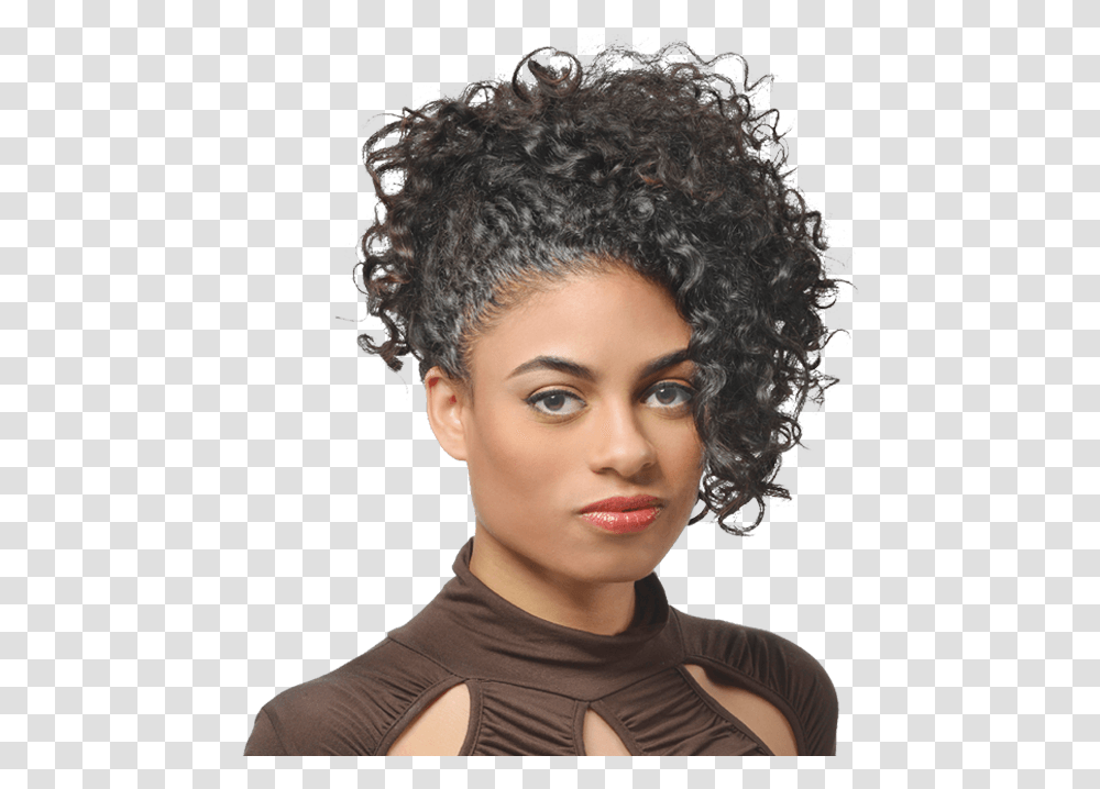 Olive Edge Model World Of Curls Gel, Hair, Face, Person, Human Transparent Png