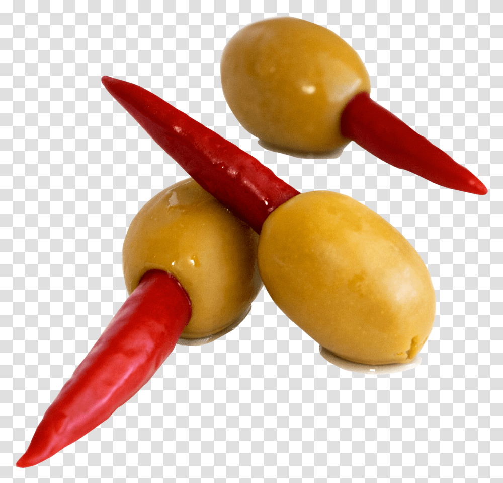 Olive Olives Stuffed With Chili Peppers, Plant, Food, Produce, Fruit Transparent Png