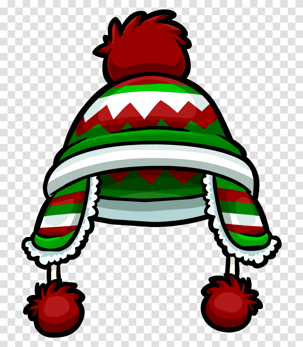 Olive Penguins With Christmas Hats Club Penguin, Clothing, Apparel, Helmet, Photography Transparent Png