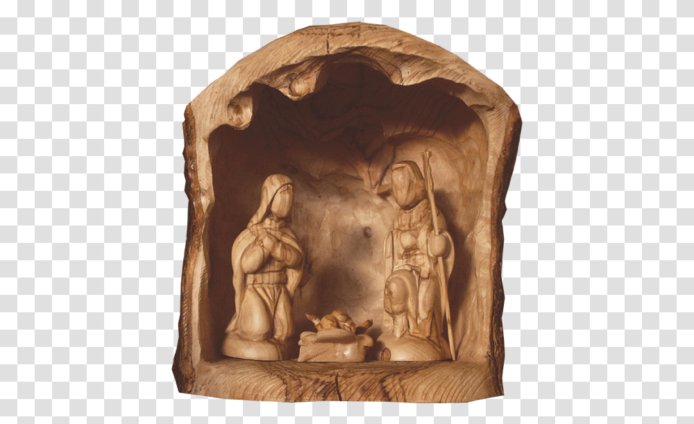 Olive Wood Joyful Nativity Set Carving, Archaeology, Soil, Painting, Art Transparent Png