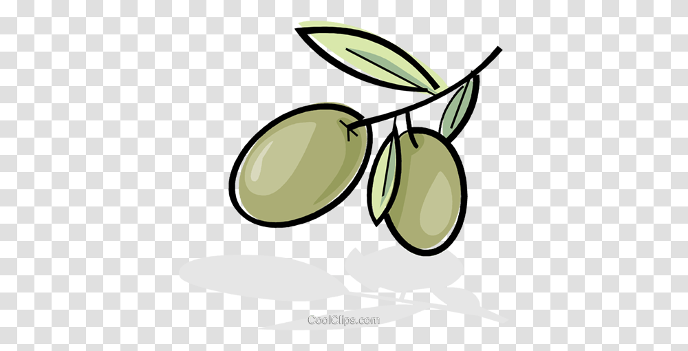 Olives On A Branch Royalty Free Vector Clip Art Illustration, Plant, Food, Fruit, Vegetable Transparent Png