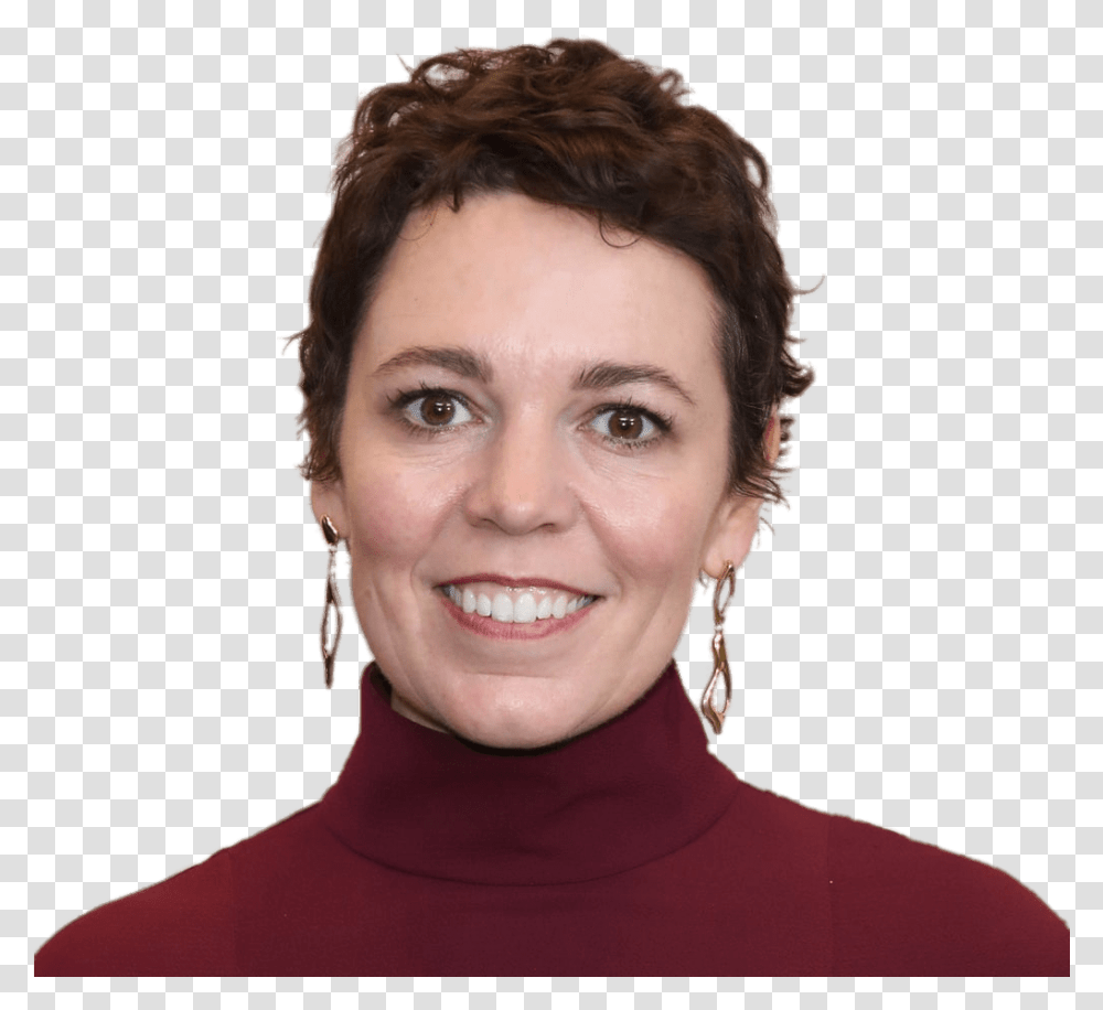 Olivia Colman Smiling Olivia Coleman Hair, Face, Person, Sleeve Transparent Png