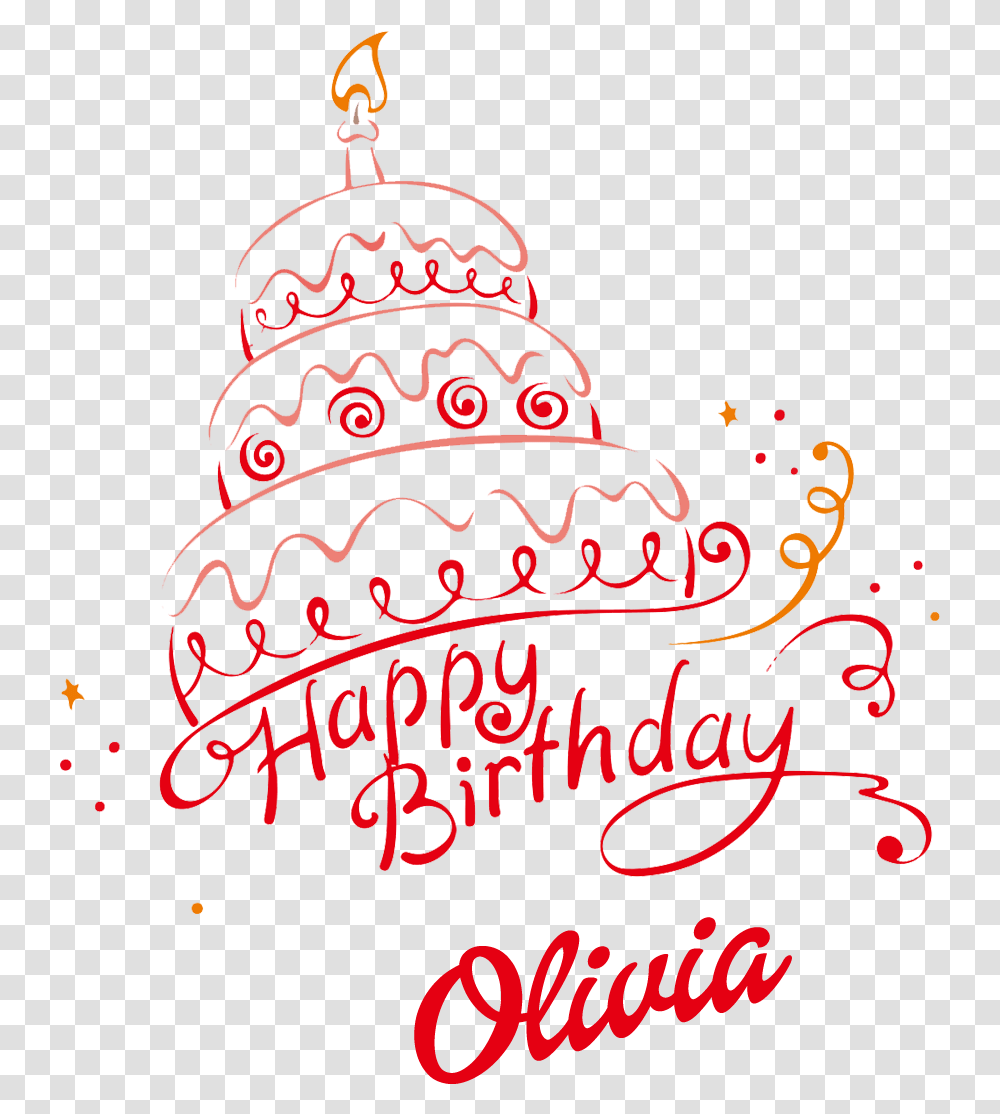 Olivia Happy Birthday Vector Cake Name Happy Birthday Anjali Cake, Diwali Transparent Png