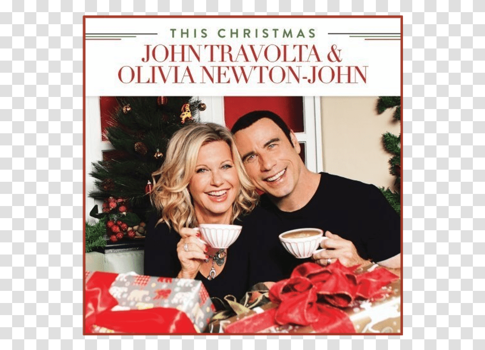 Olivia Newton John Cd This ChristmasTitle Olivia John Travolta Olivia Newton John Album, Person, Dating, Tree, Plant Transparent Png
