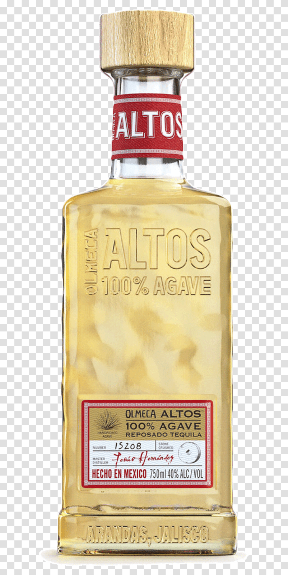 Olmeca Altos Reposado Tequila, Bottle, Cosmetics, Perfume, Aftershave Transparent Png