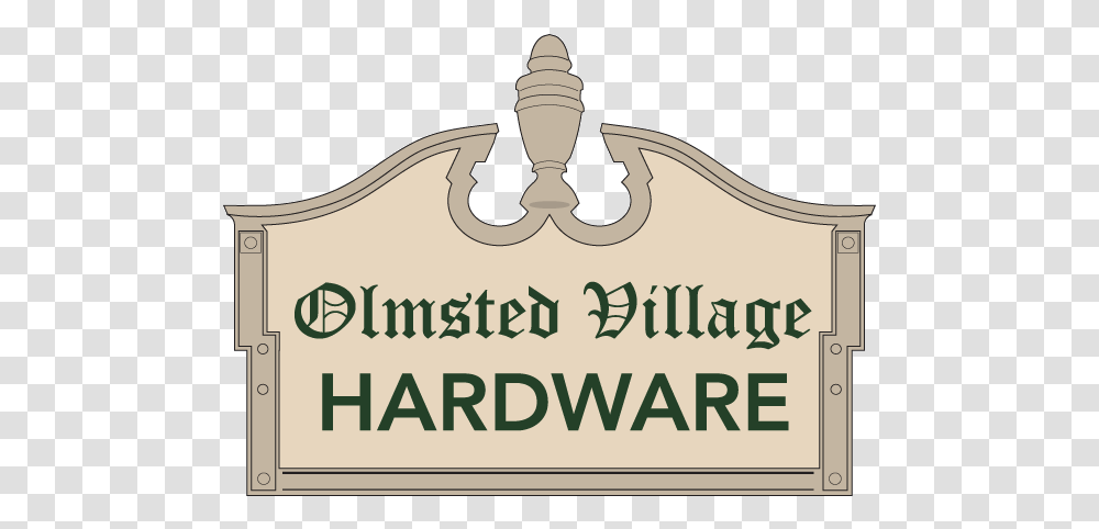 Olmsted Village Hardware Horizontal, Symbol, Logo, Text, Label Transparent Png