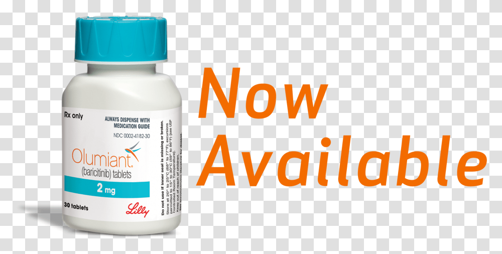 Olumiant Medicine For Rheumatoid Arthritis Bottle, Label, Shaker, Cosmetics Transparent Png