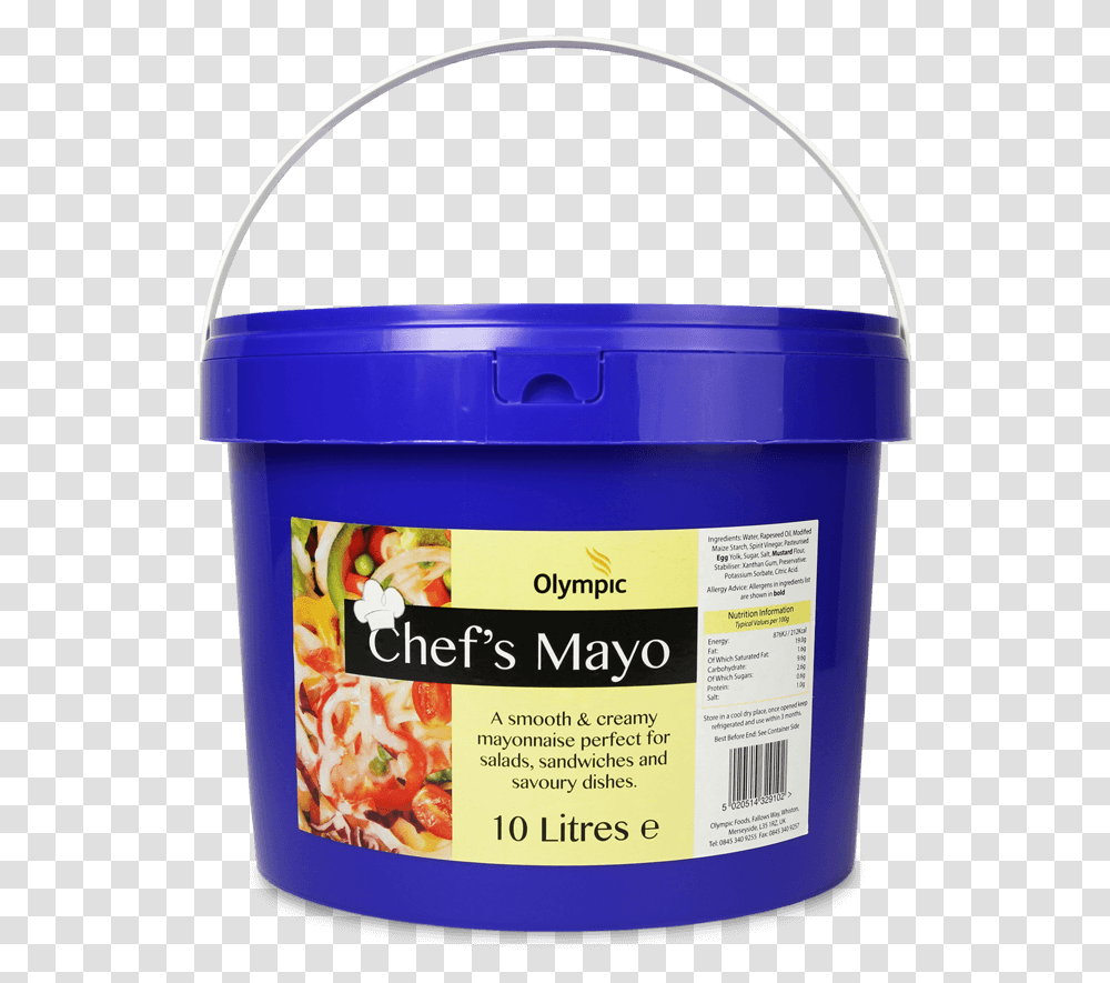 Olympic Chefs Mayo 10l Bucket Olympic Chef Mayo, Food Transparent Png