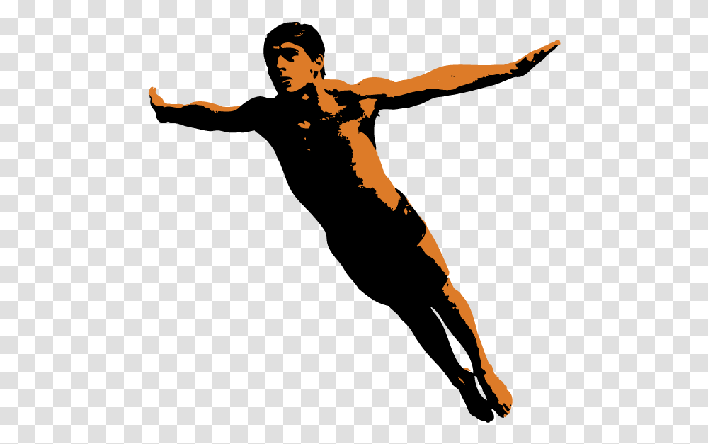 Olympic Diver, Person, People, Silhouette, Sport Transparent Png