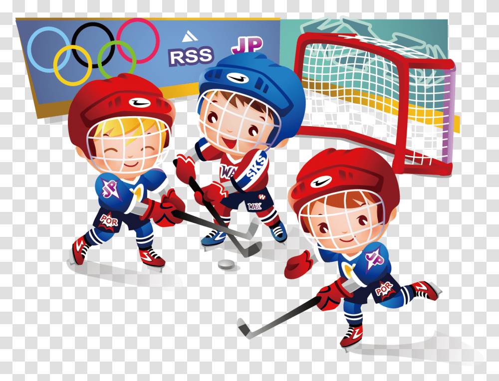 Olympic Games Clipart Child Ice Hockey Game Clipart, Helmet, Person, People Transparent Png