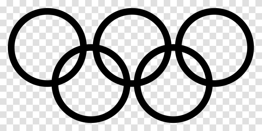 Olympic Games Logo Olympic Rings In Black, Trademark, Stencil, Locket Transparent Png