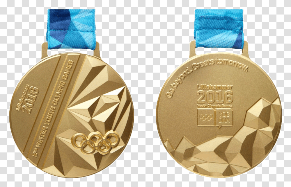 Olympic Gold Medal Youth Olympics Winter Game Medal, Trophy, Wristwatch,  Transparent Png
