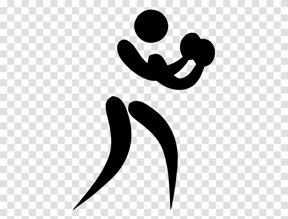 Olympic Pictogram Boxing Mma Stick Figure, Gray, World Of Warcraft Transparent Png