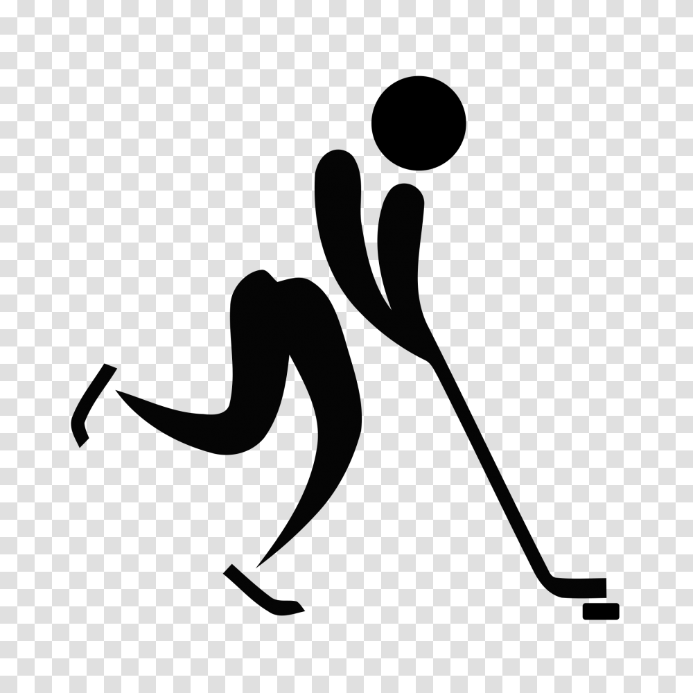 Olympic Pictogram Ice Hockey, Face, Silhouette, Photography Transparent Png