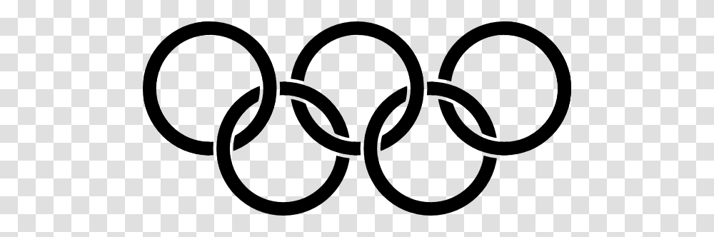 Olympic Rings Black Clip Art Free Vector, Logo, Trademark, Stencil Transparent Png